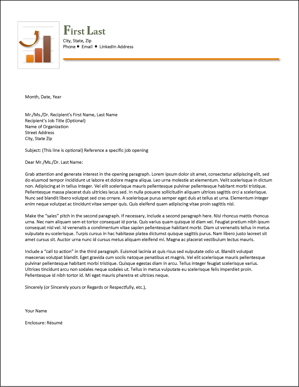 Career Booster Cover Letter Template