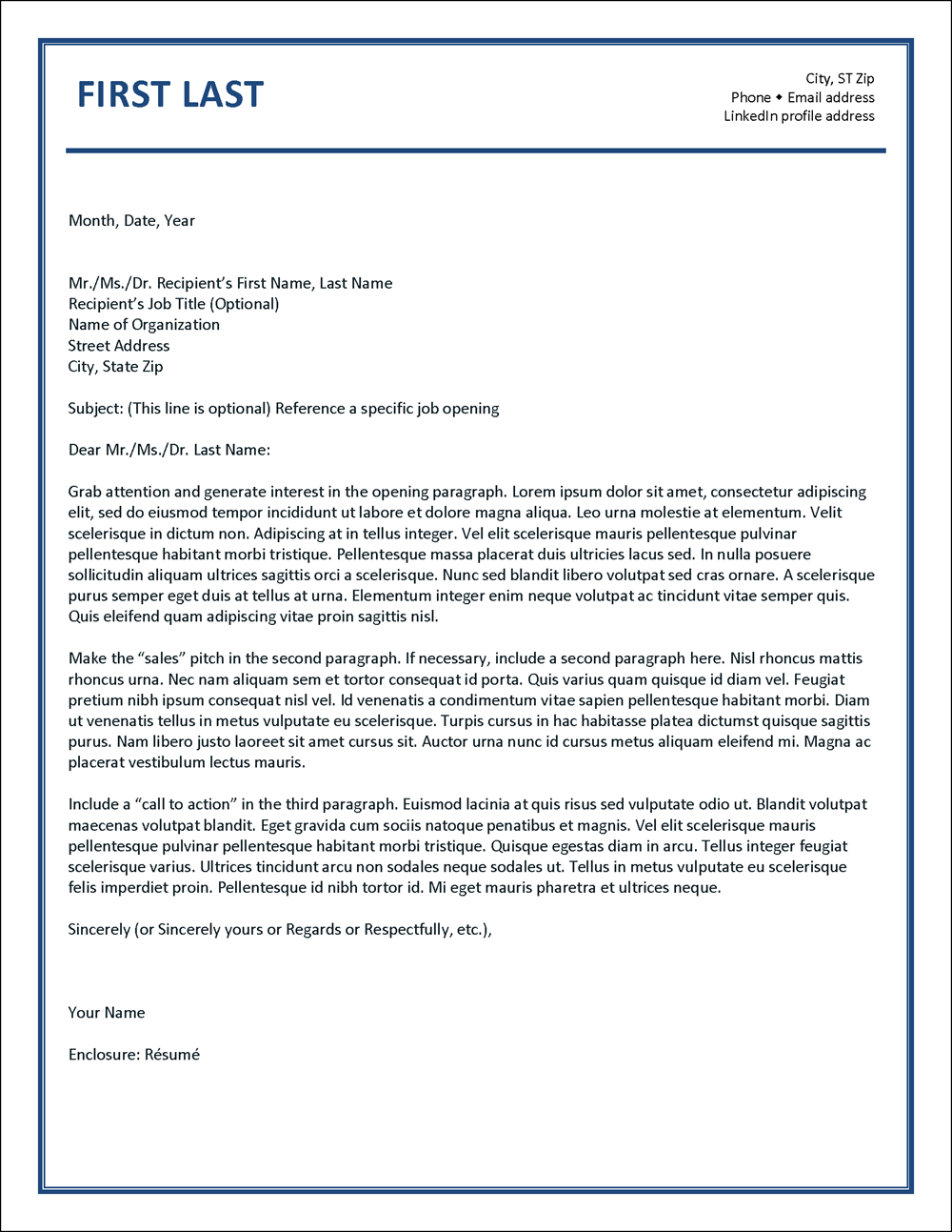 Visible Impact Letterhead Template
