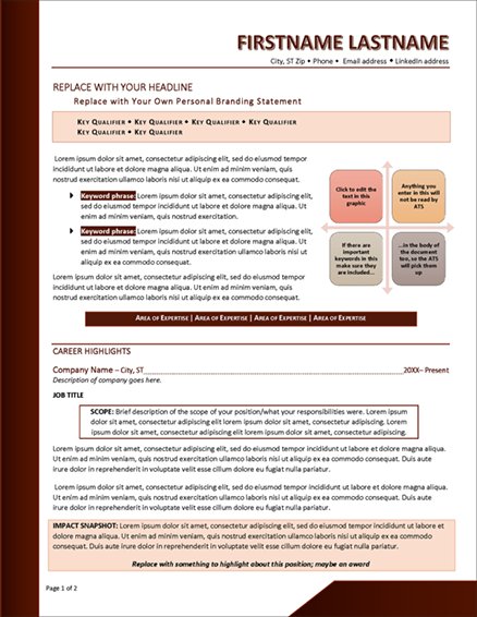 Distinctive Resume Templates | Home