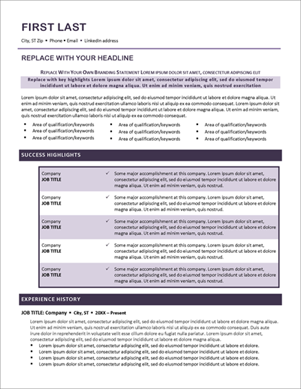 Distinctive Resume Templates | Home