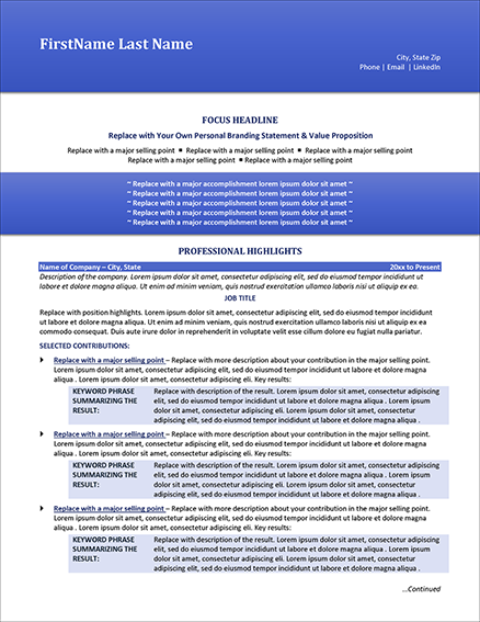 Distinctive Resume Templates | Home