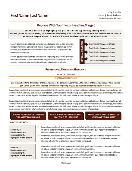 Distinctive Resume Templates | Home