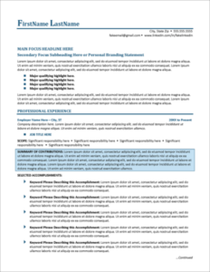 Distinctive Resume Templates | Home