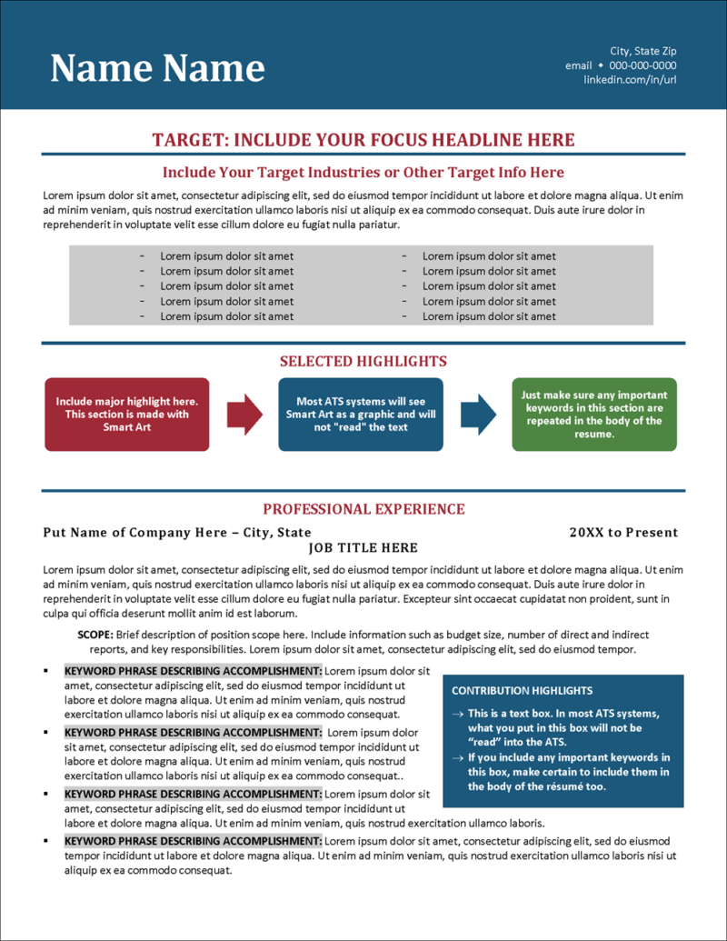 Using Color on Your Resume Distinctive - Ambitscape Resume Template Page 1 800x1035 