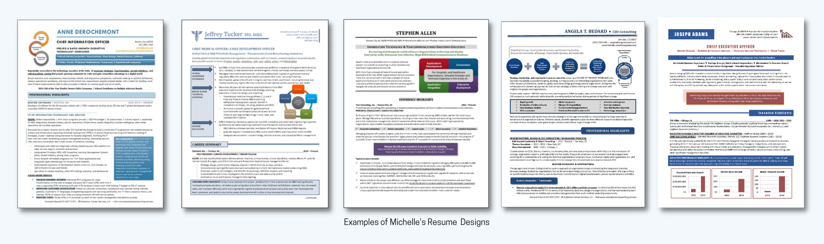 Resume Design Examples