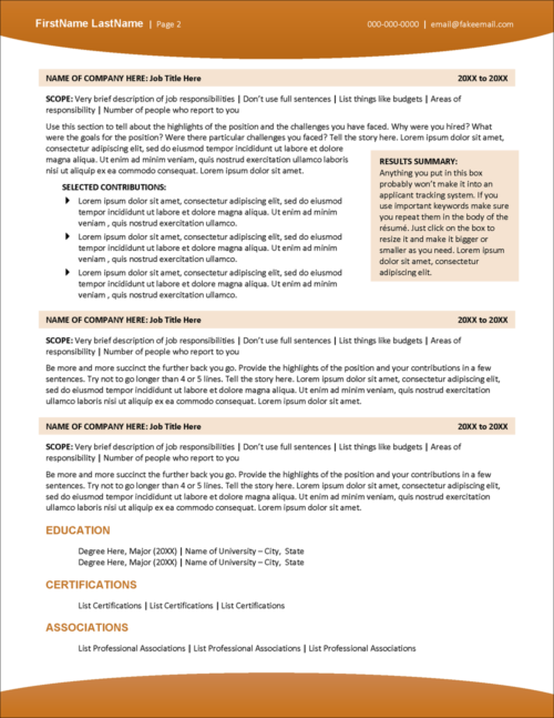 Agricultural Edge Agricultural Industry Resume Template Page 2