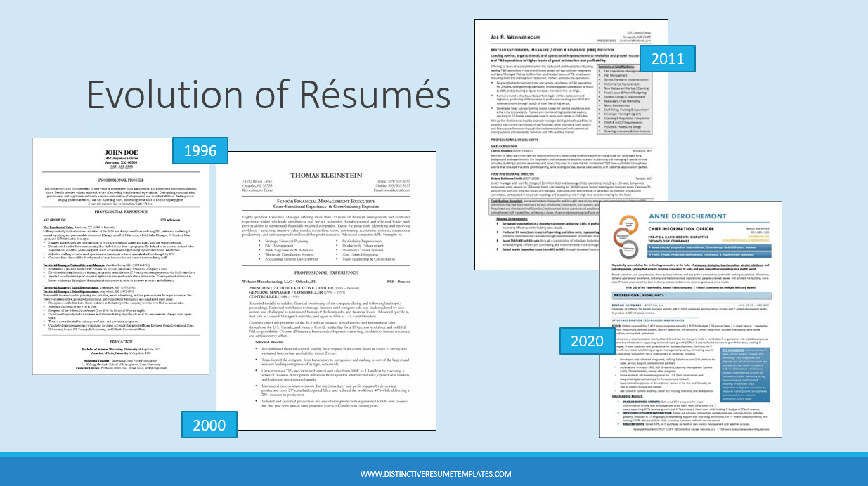 evolution of resumes from scannable to ATS friendly