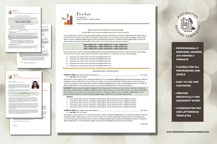 Accomplishments focused resume template 1
