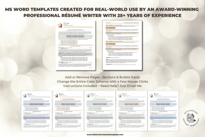 Accomplishments focused resume template 2