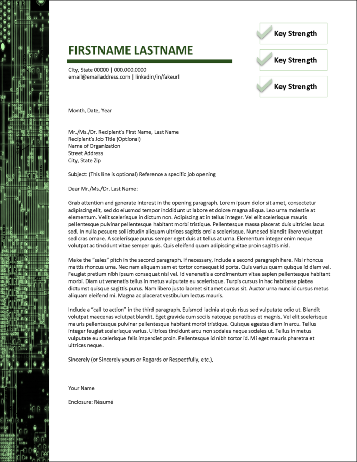 Letterhead Template for IT and Computer Professions