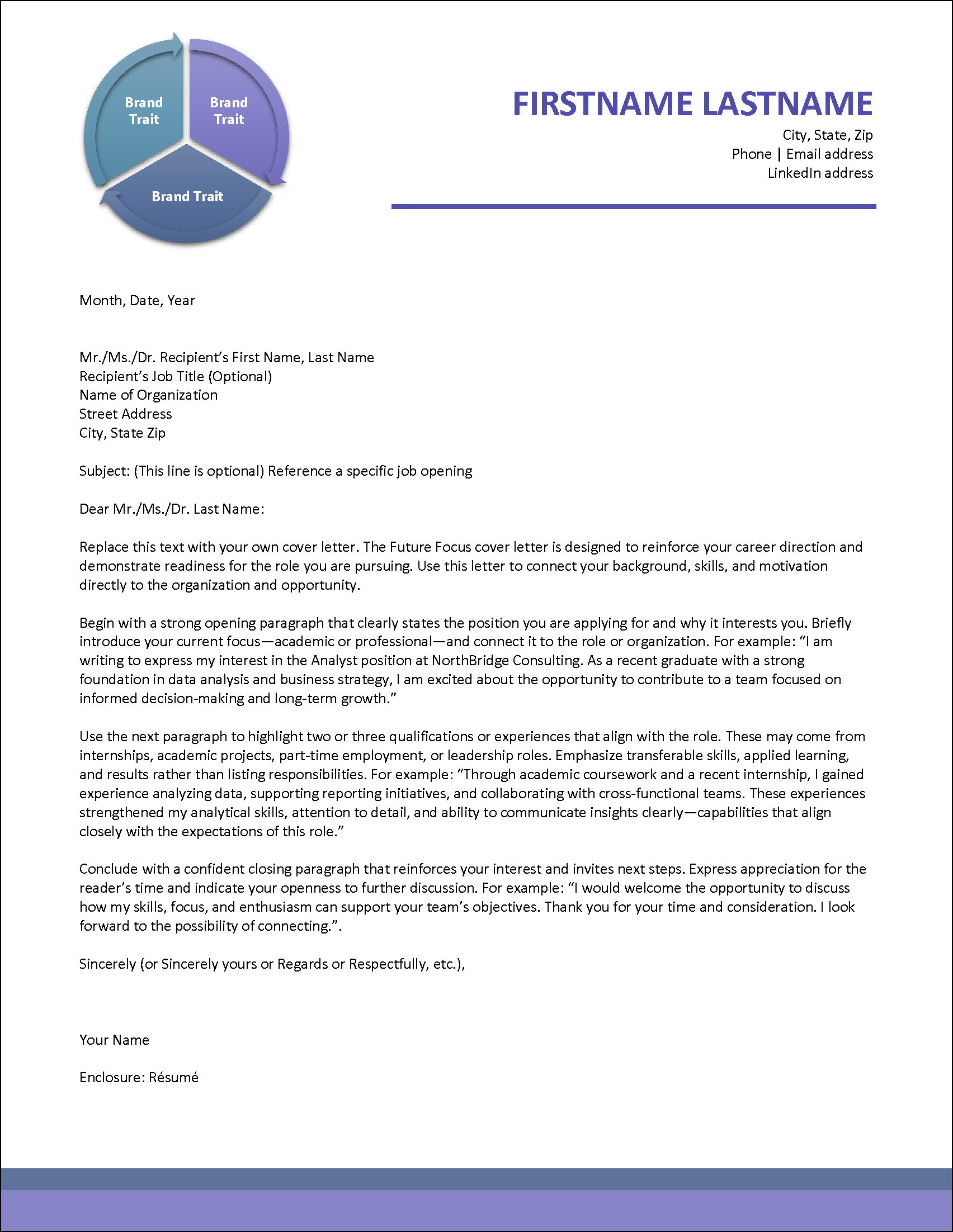 Future Focus Cover Letter