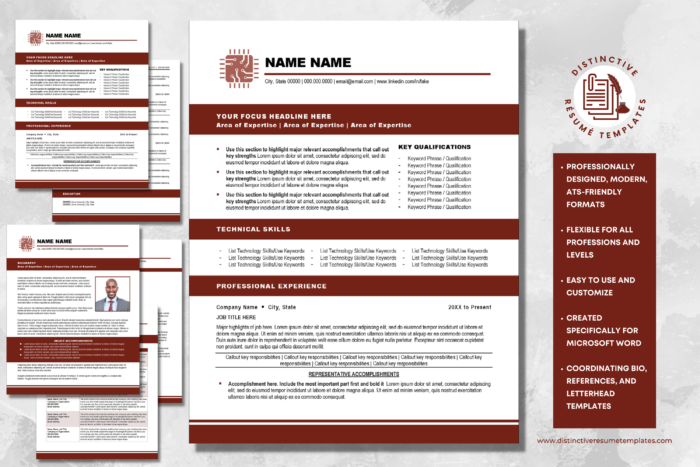 IT resume template 1
