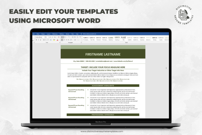 MS Word Resume Template Images 10