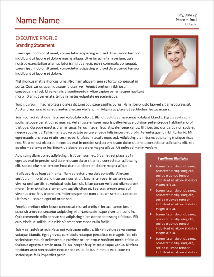 Maroontastic Bold Biography Template