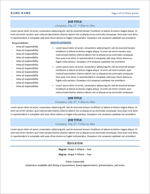 Skyphoria An Impressive Resume Template Page 2