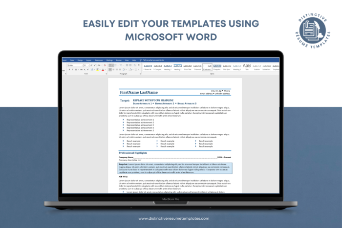 Simple Resume Template images 1