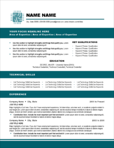 Entry-Level IT Resume Template