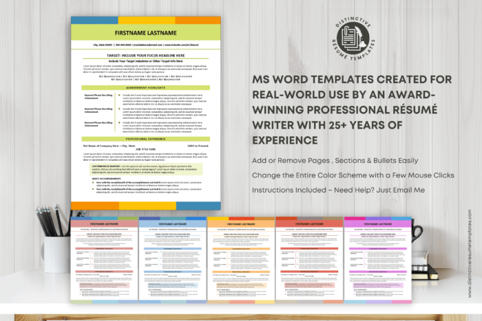 contemporary resume template 3