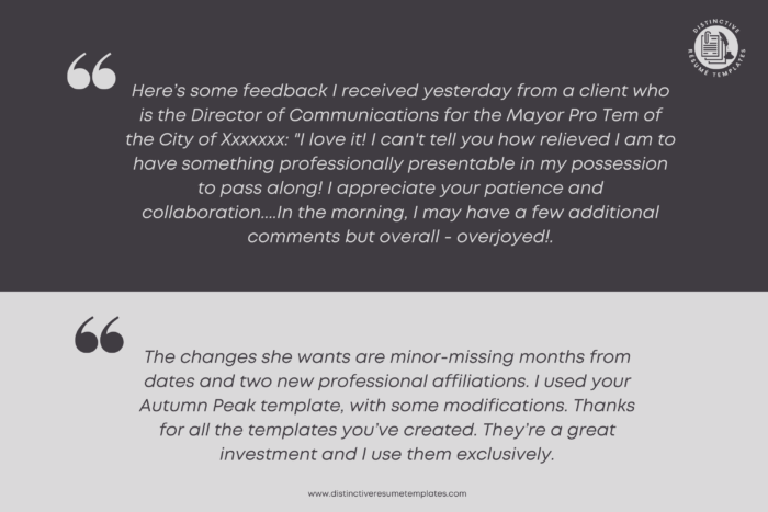 corporate resume template 6