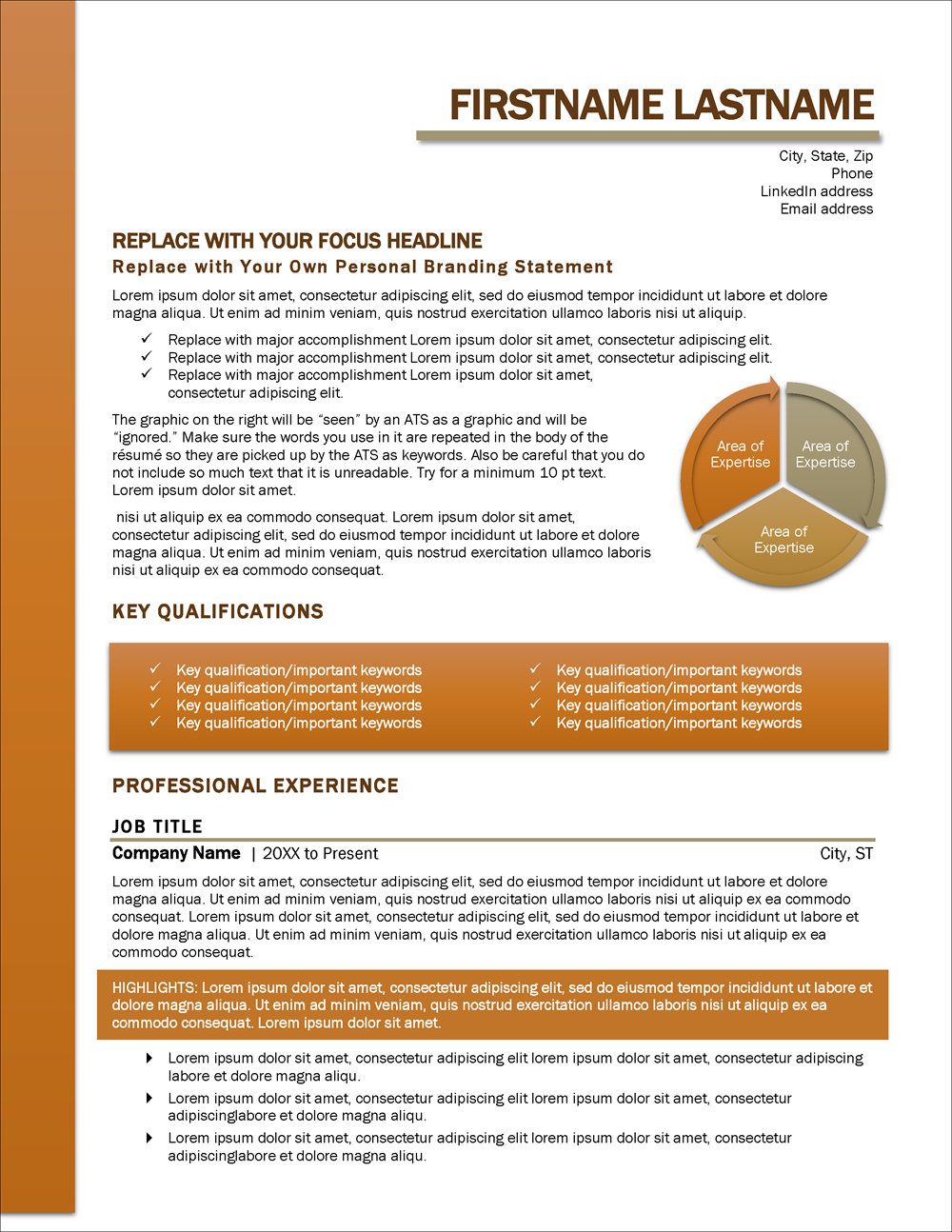 ATS-Ready Resume Template Page 1