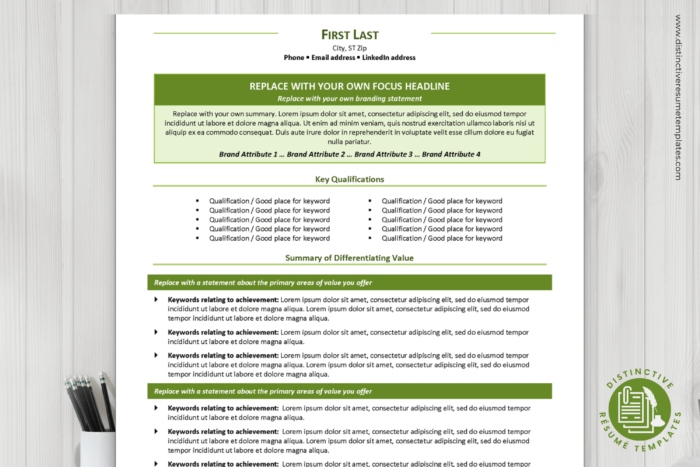 resume template for career change 1