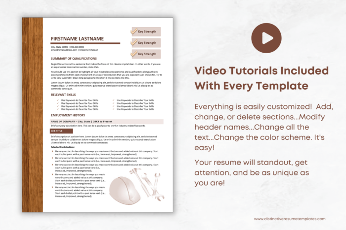 resume template for construction 8