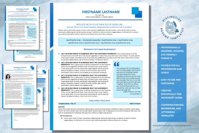 resume template for experienced professionals 1