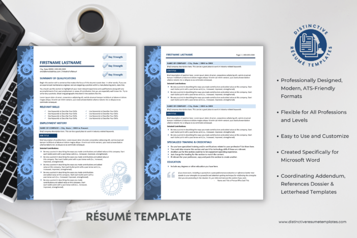 resume template for manufacturing 2