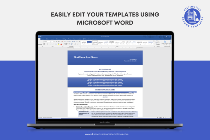 resume template with a unique format 10