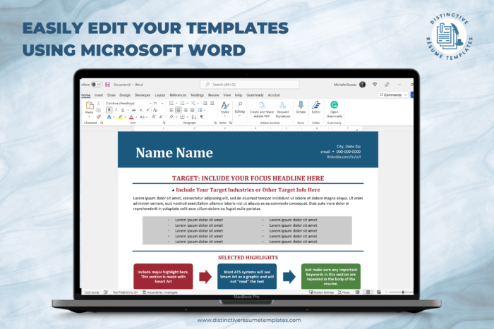 stylish resume template 10