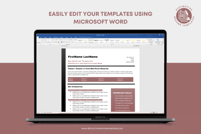 technical resume template 10