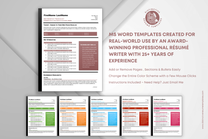 technical resume template 3
