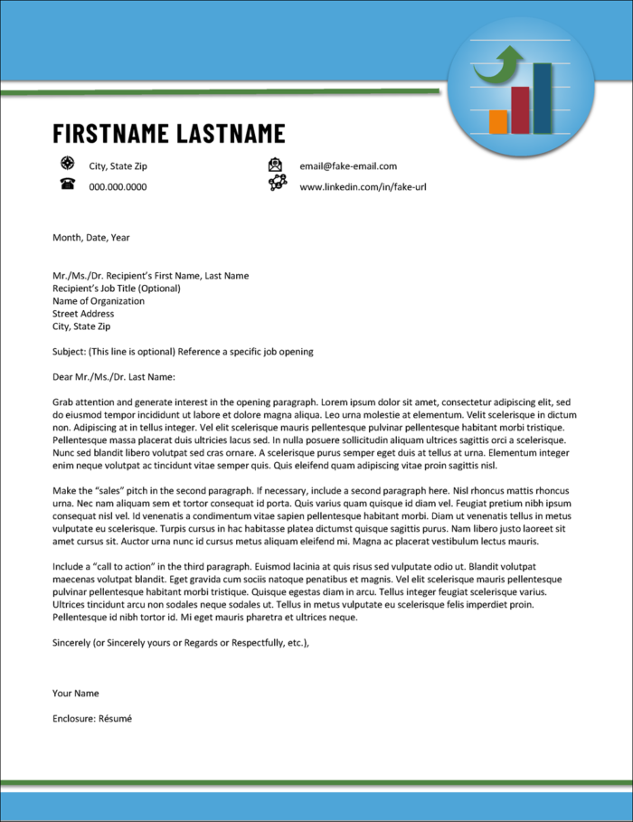 Letterhead Template for Sales Professionals