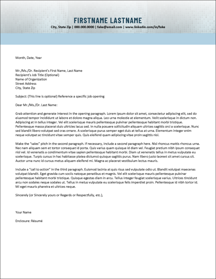 Letterhead Template for Executive Leaders