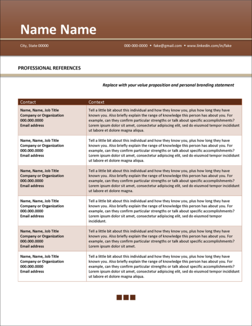 Infographic-Style References Template