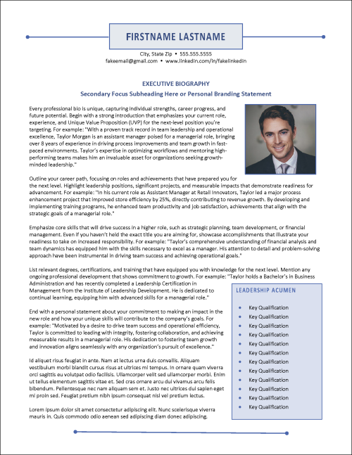 Minimalist Biography