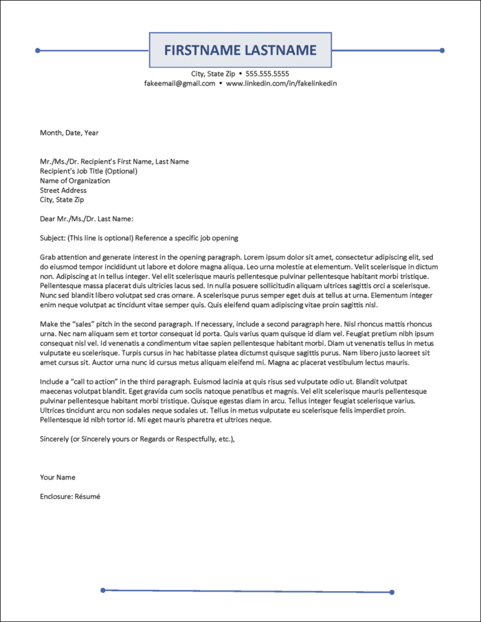 Minimalist Letterhead Template