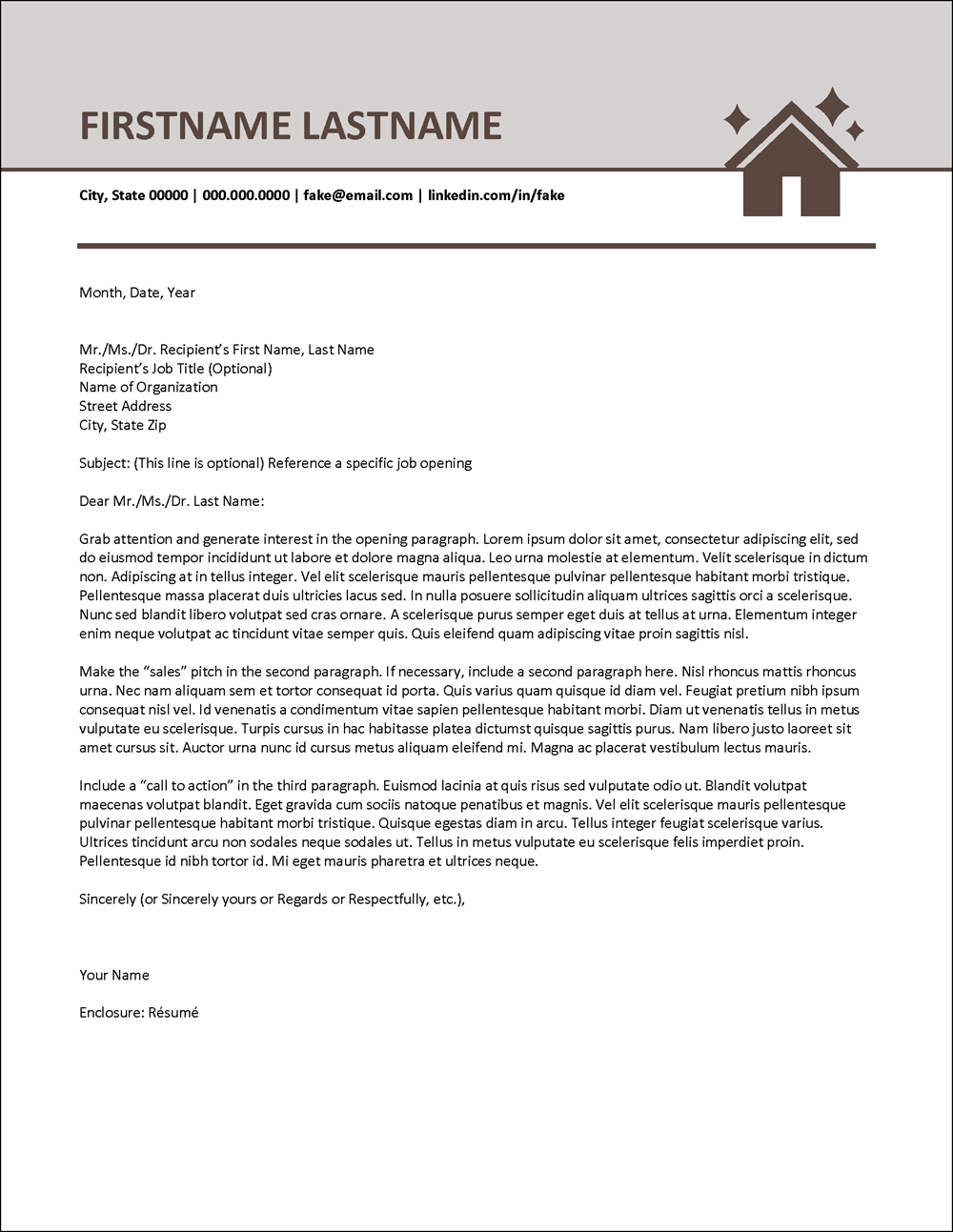 Real Estate Letterhead Template