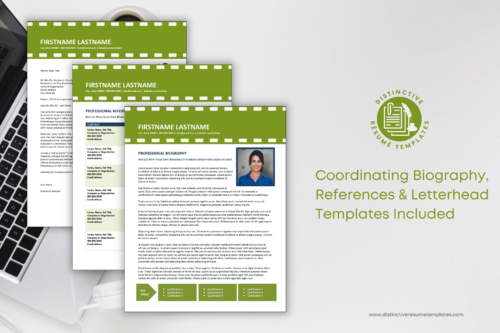 Custom-Designed Film &amp; Entertainment Industry Resume Template
