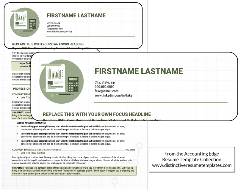 Example resume templates left justified header design 2