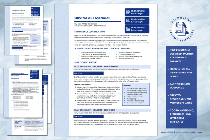 administrative resume template 2