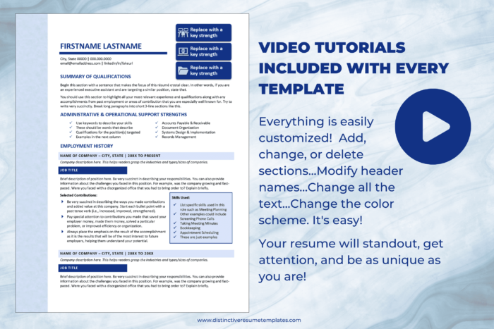 administrative resume template 8