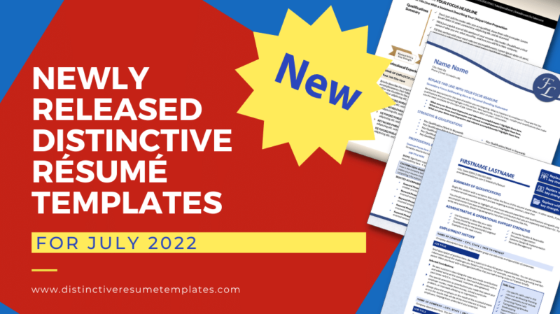 July 2022 New Resume Templates