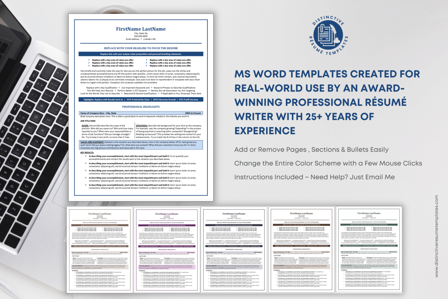 STAR Resume Template for Microsoft - STAR Resume Template 3 1536x1024 