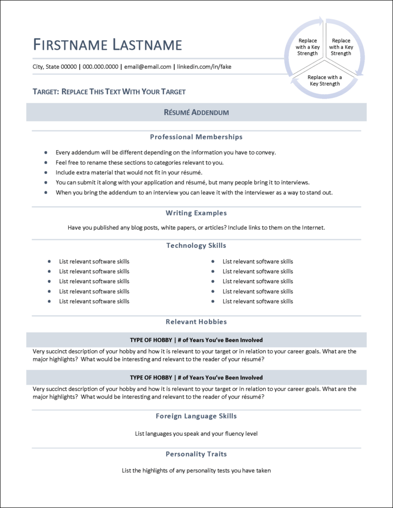 College Admissions Resume Template - College Admissions Resume Addendum Template 800x1035 