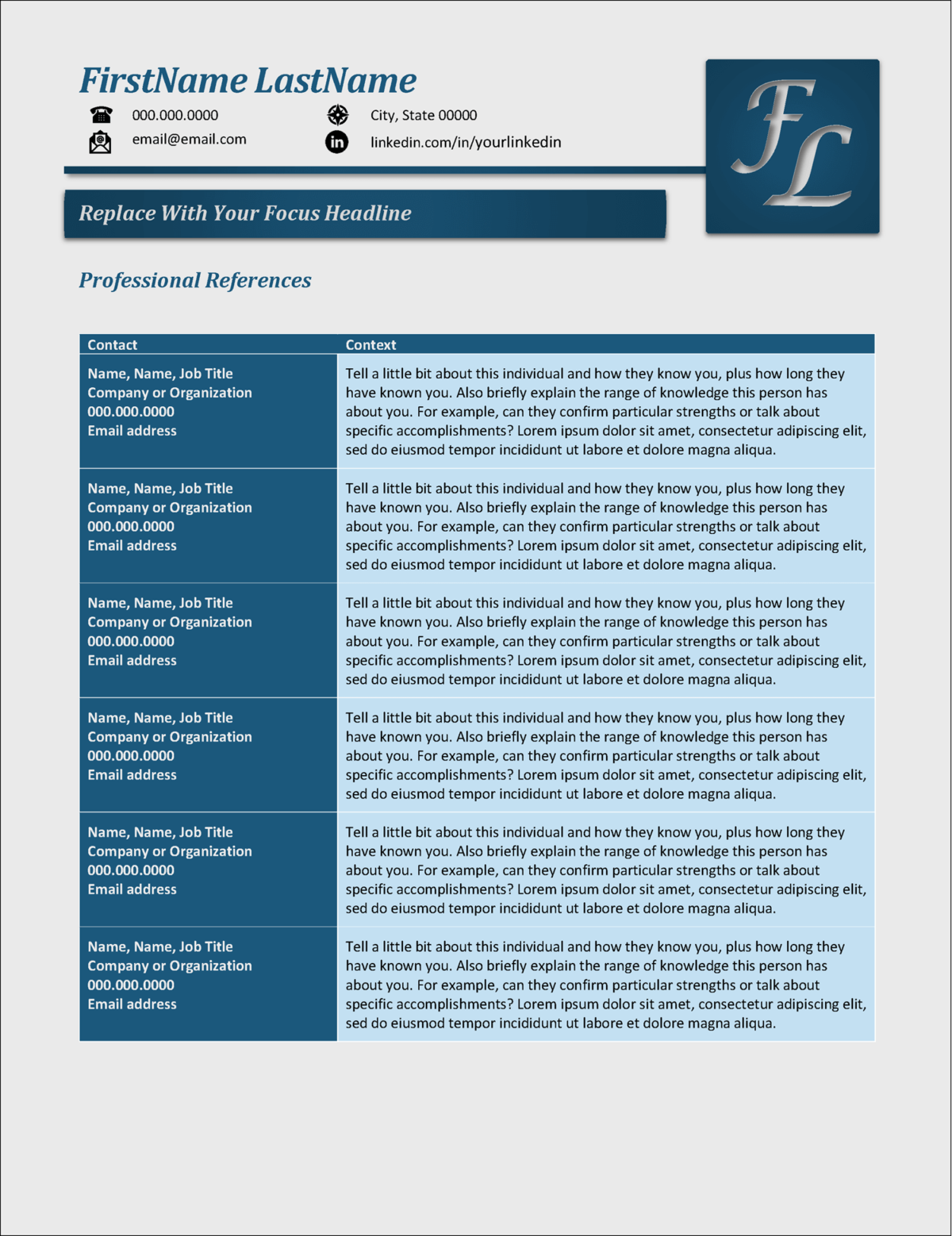 Powerful Resume Template for Senior Executives
