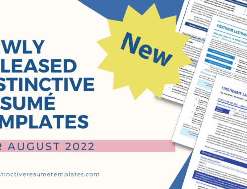 New Resume Template Releases: August 2022