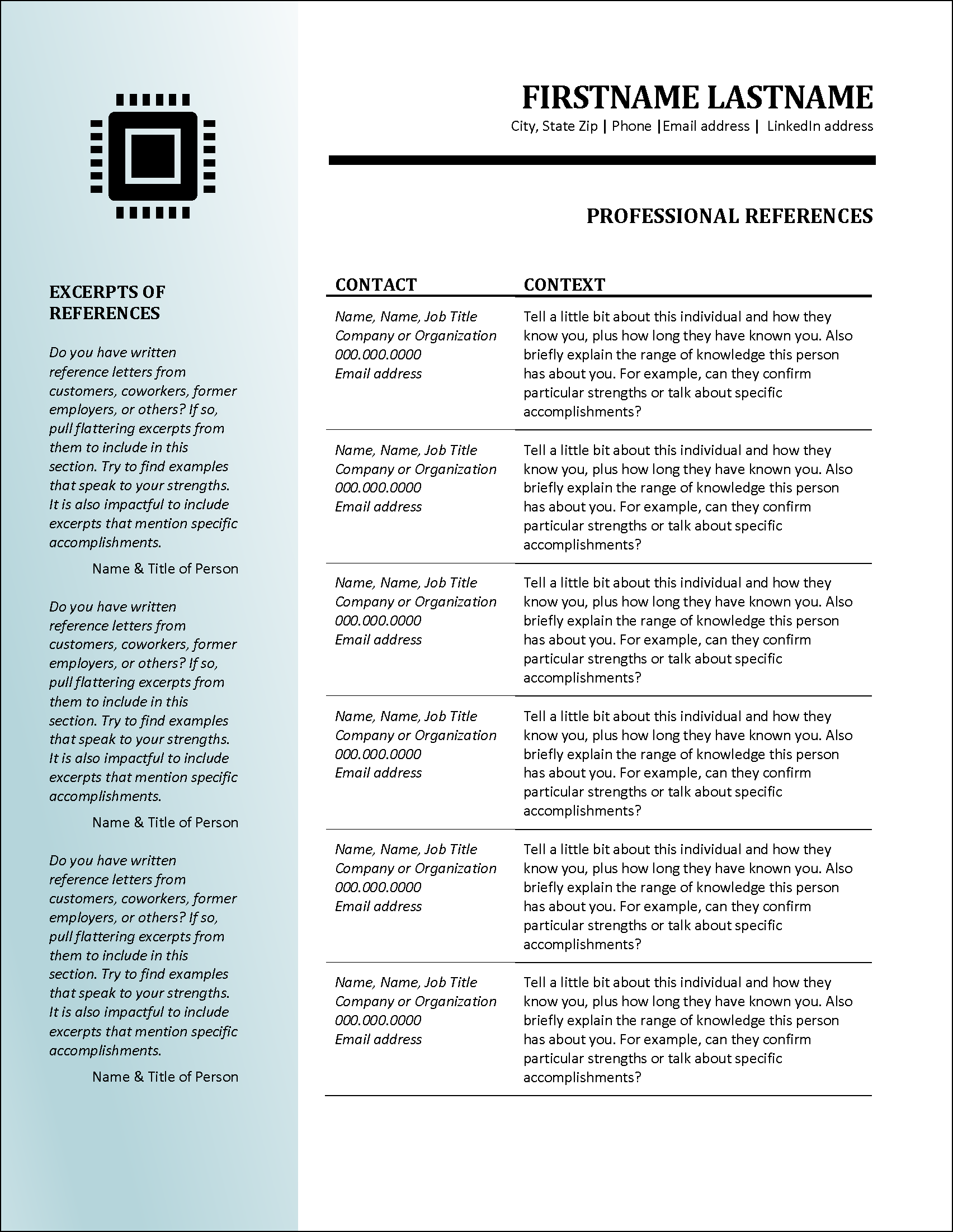 Computer Science References Template