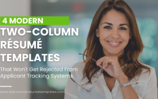 Modern Two Column Resume Templates blog header
