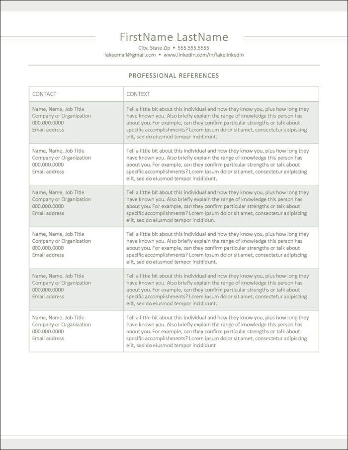 Clean References Template